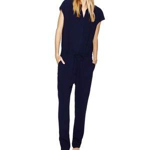 Aritzia Babaton Navy Blue Donnie Jumpsuit XS